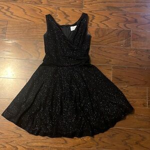 Stage Accents, size 4 black sparkle mini dress